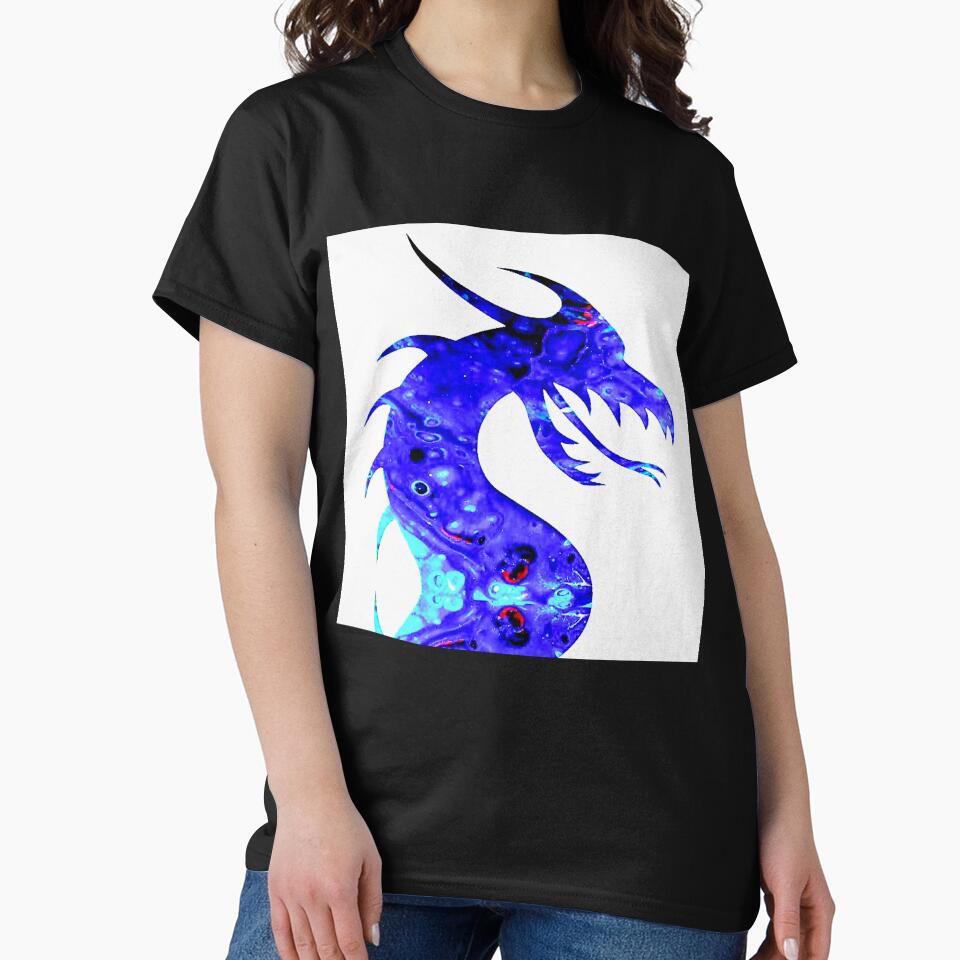 Blue Dragon by PaintedbyCarol T-Shirts, Hoodie, Sweatshirt | BlankRebels.com (Image 2)