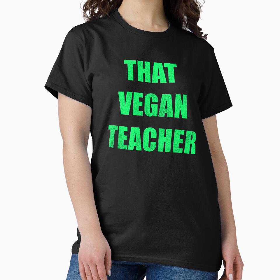 That Vegan Teacher - Grunge by PupClip T-Shirts, Hoodie, Sweatshirt | BlankRebels.com (Image 2)