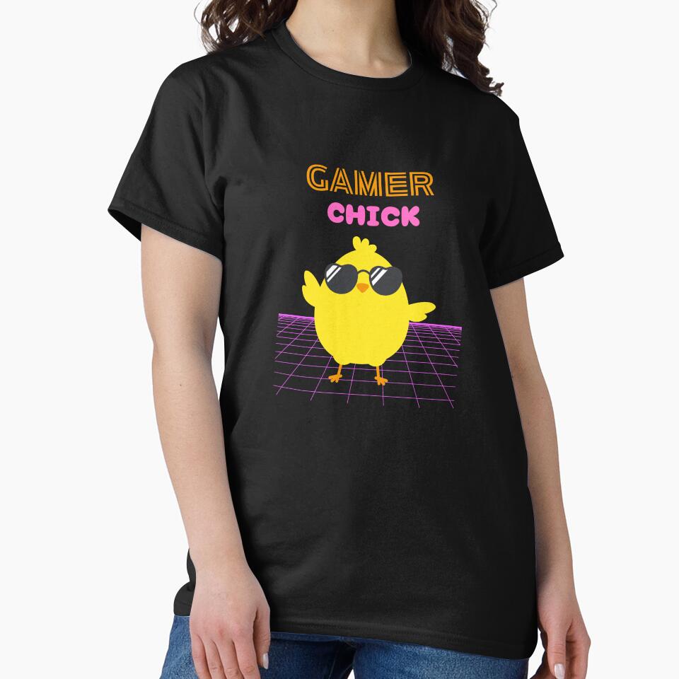 Gamer Chick Cute Girl Gamer by DeadWicked T-Shirts, Hoodie, Sweatshirt | BlankRebels.com (Image 2)