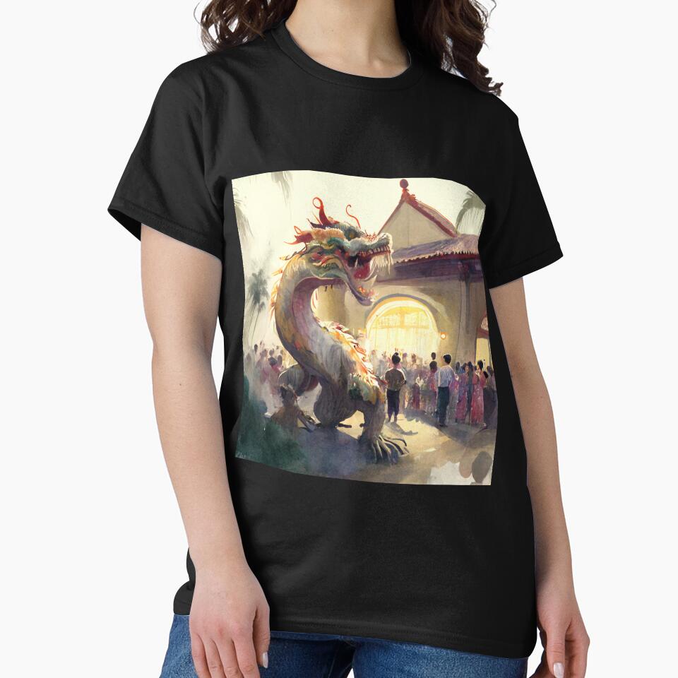 Chinese New Year Exclusive T-Shirt: Celebrate with our Design full of Cultural Elements! by BeerBot Hoodie,... (Image 2)