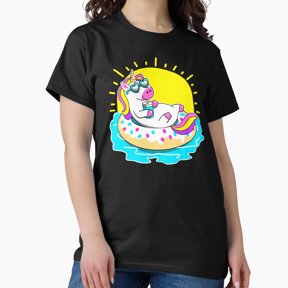 Unicorn pool time summer by Tim Addison T-Shirts, Hoodie, Sweatshirt | BlankRebels.com (Image 2)