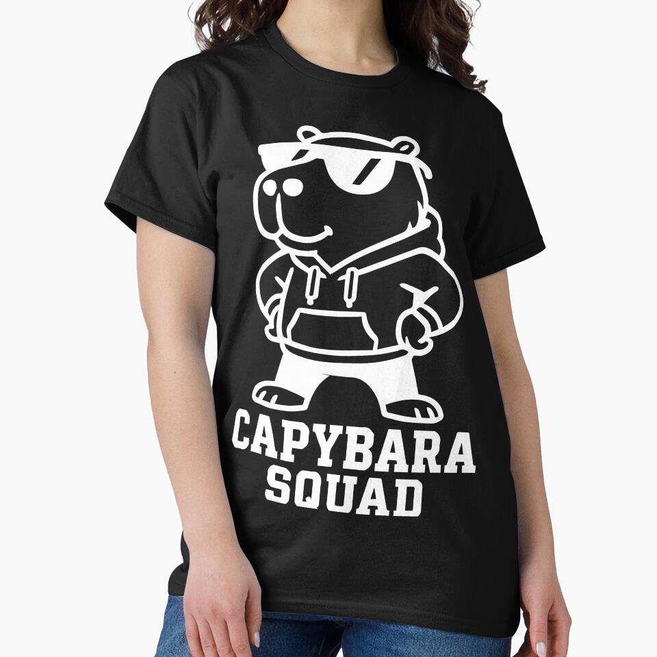 Capybara Squad Sunglasses Funny Animal Gang T-Shirts, Hoodie, Sweatshirt
