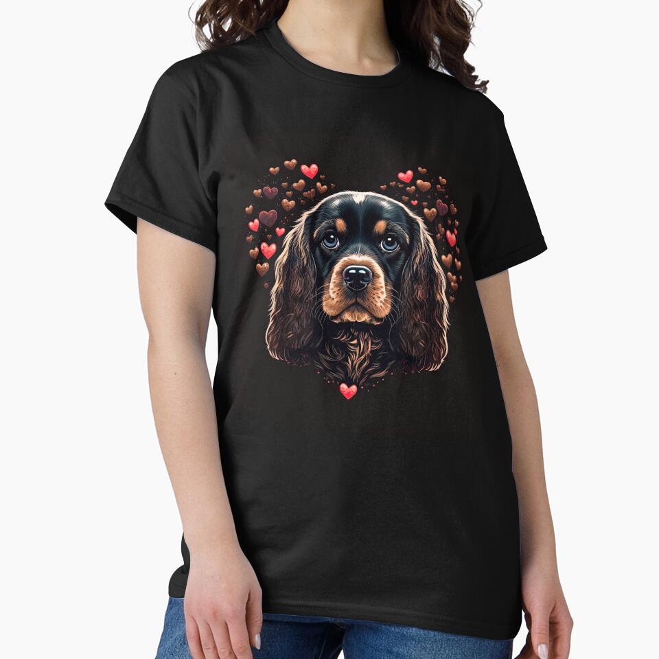 Cute Cocker Spaniel Dog Valentine by Juliascutecornr T-Shirts, Hoodie, Sweatshirt | BlankRebels.com (Image 2)