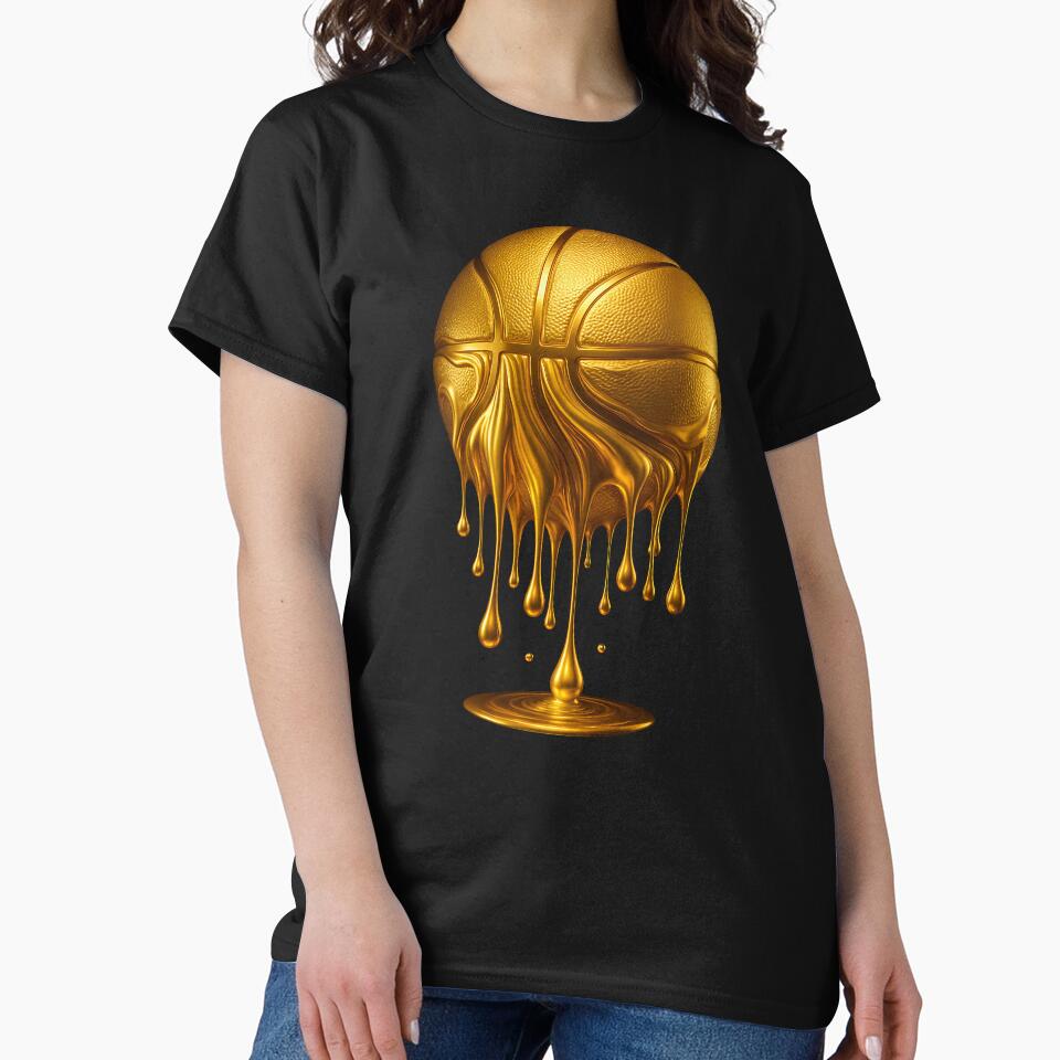 Dripping Gold Basketball Hoop Slam Dunk Basketball Funny by FunToTheFullest T-Shirts, Hoodie, Sweatshirt (Image 2)