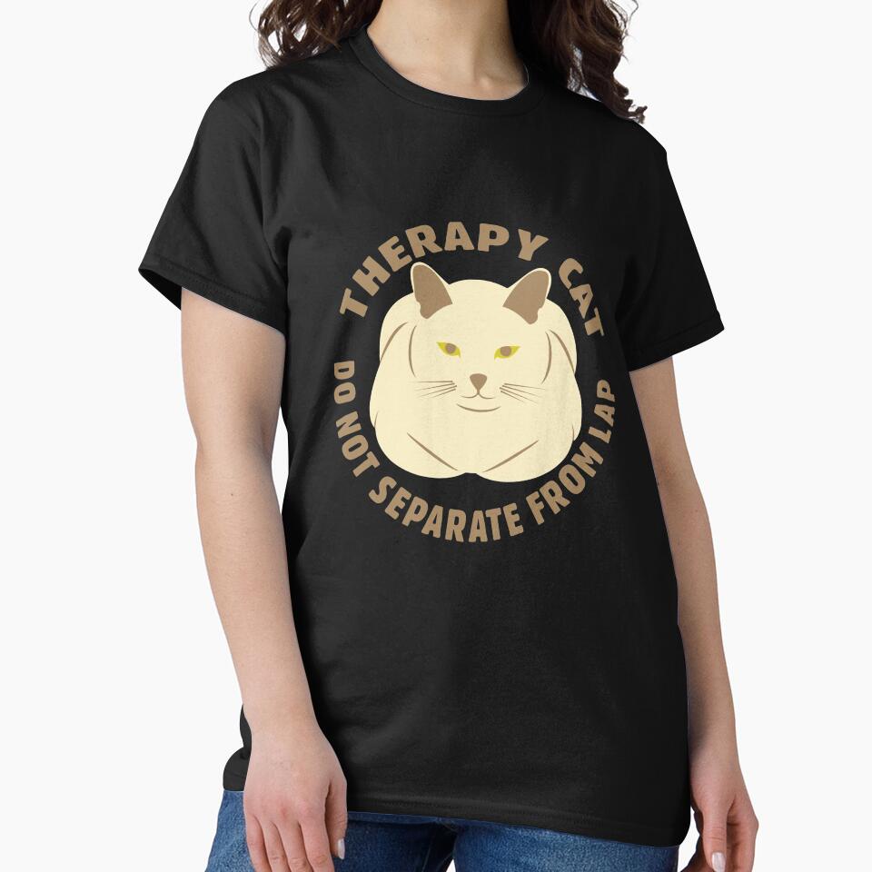 Therapy Cat | Loaf Kitty Lap Cat | NickerStickers® on Redbubble by NickerStickers T-Shirts, Hoodie, Sweatshirt (Image 2)