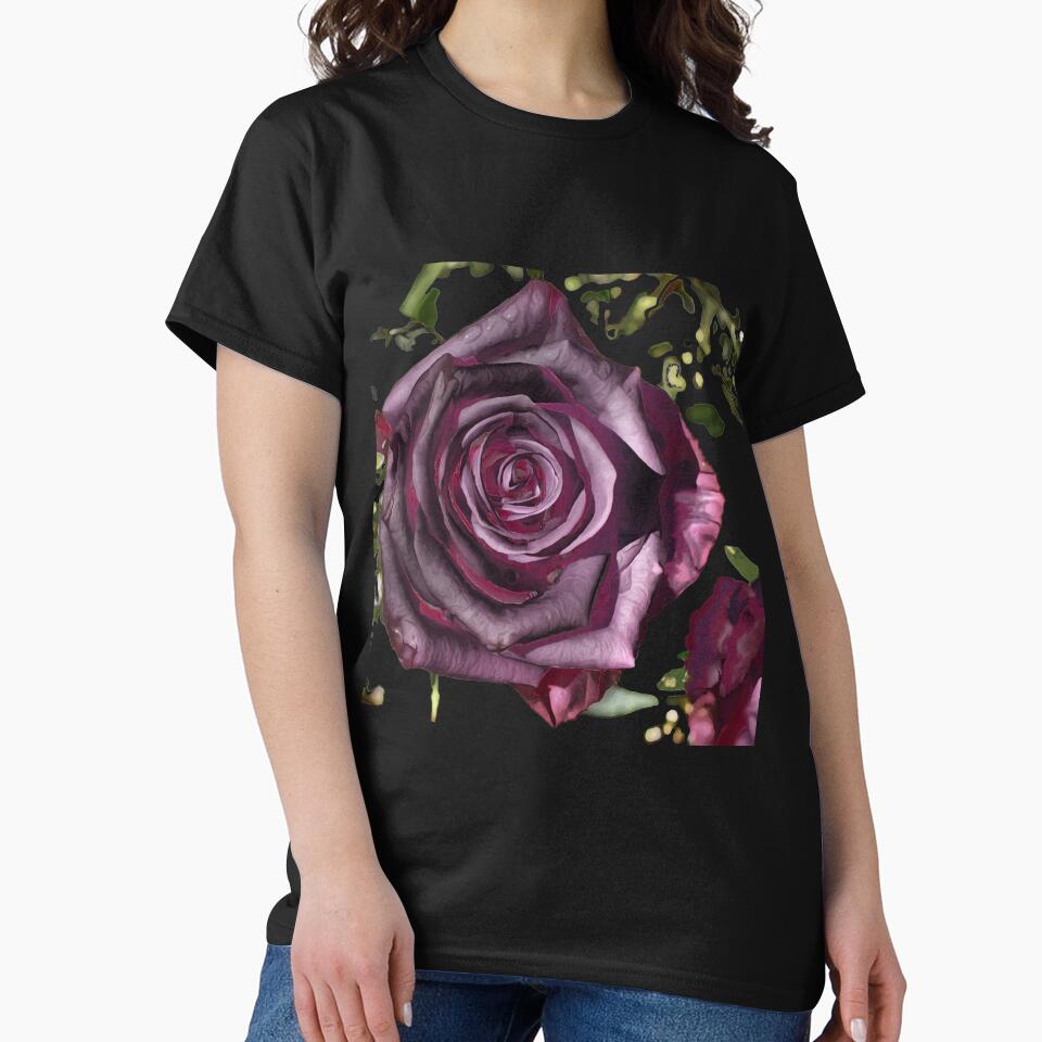 Gilded Purple Rose by Blu Happiness T-Shirts, Hoodie, Sweatshirt | BlankRebels.com (Image 2)