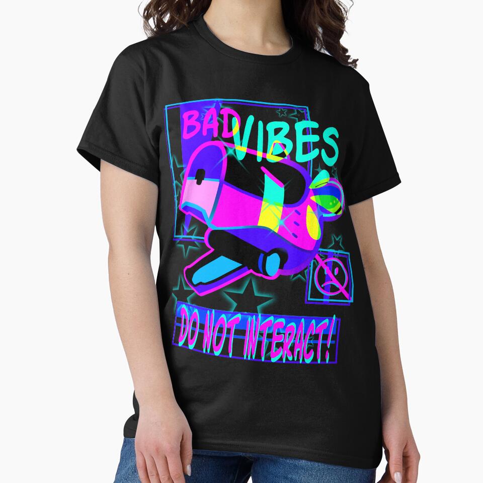 BAD VIBES DO NOT INTERACT [ black version ] by truemood T-Shirts, Hoodie, Sweatshirt | BlankRebels.com (Image 2)