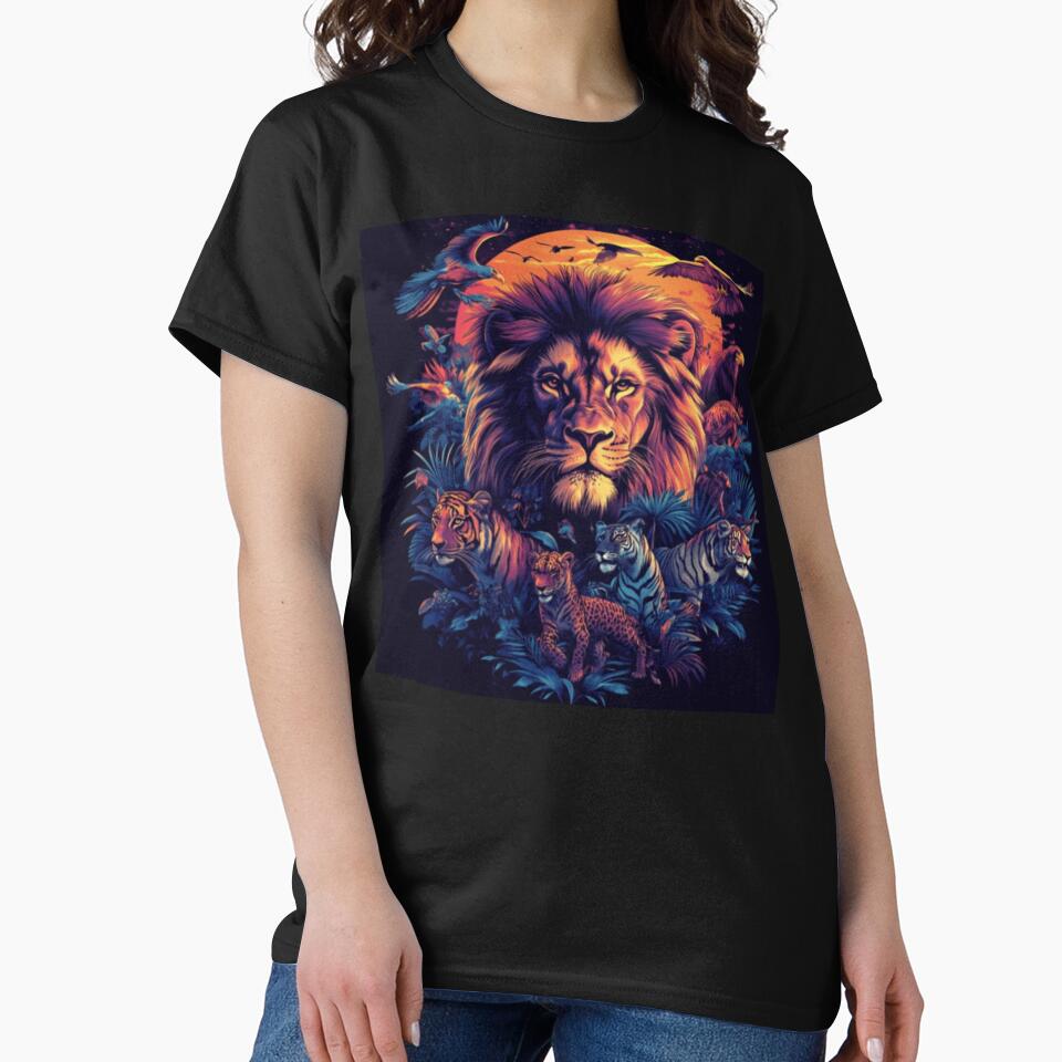 Majestic Wildlife Forest Sunset Scene by Rafał Stadnik T-Shirts, Hoodie, Sweatshirt | BlankRebels.com (Image 2)