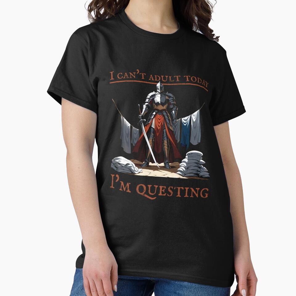 I can't adult today, I'm questing by Tokens-Gear T-Shirts, Hoodie, Sweatshirt | BlankRebels.com (Image 2)
