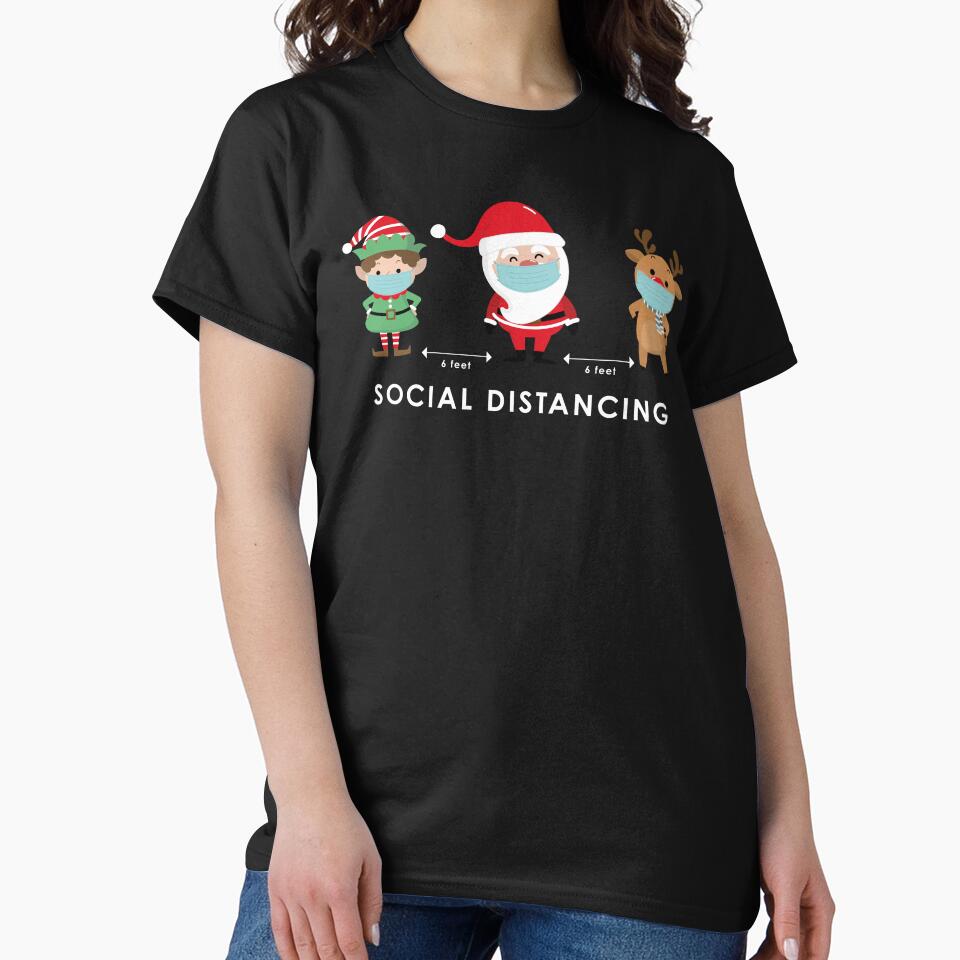 Quarantine Shirt, Christmas Family Shirt, Social distancing shirt, Funny Christmas Shirt, Hilarious Social... (Image 2)