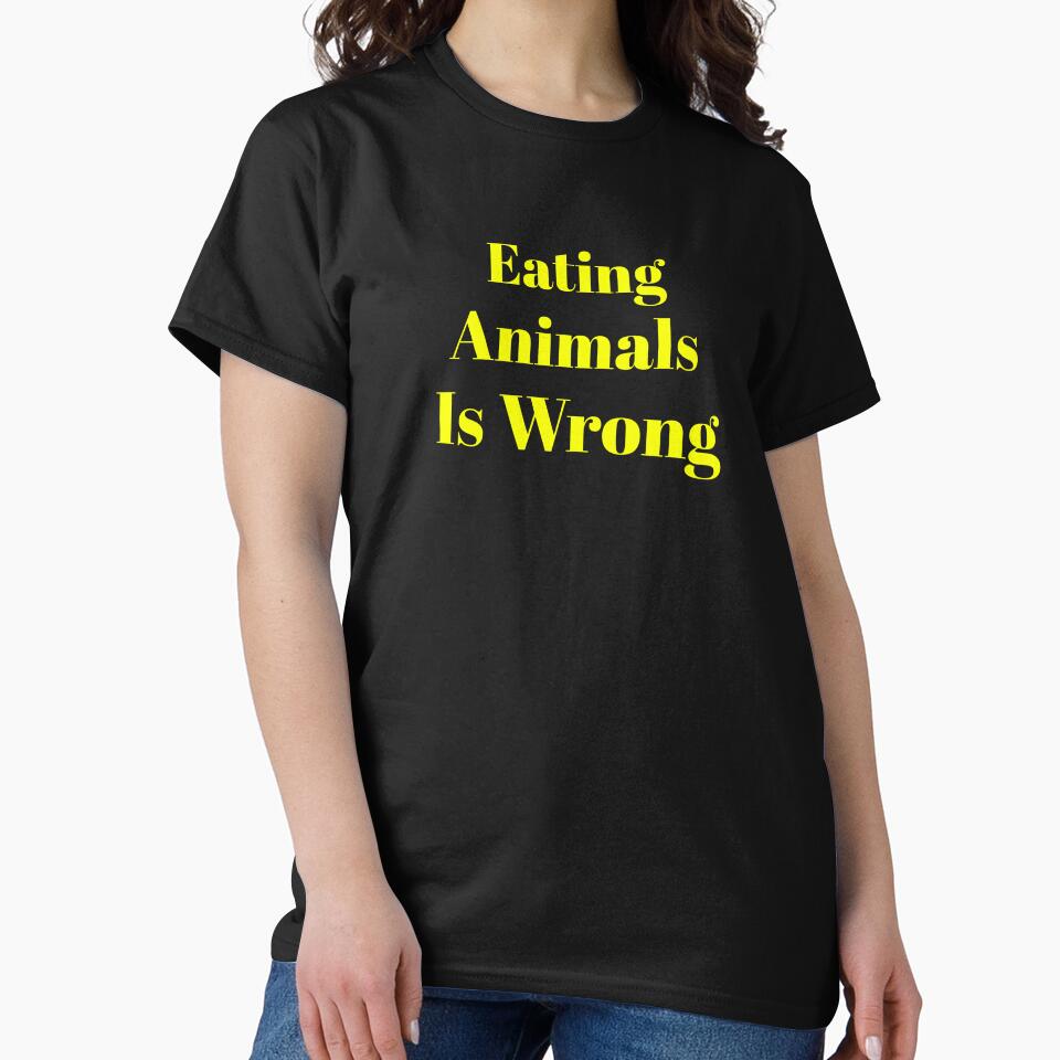 Eating Animals Is Wrong by Trendy Design T-Shirts, Hoodie, Sweatshirt | BlankRebels.com (Image 2)