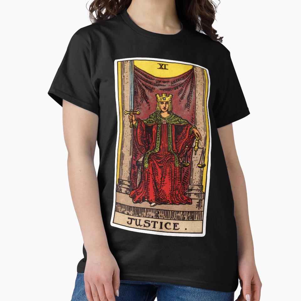 II. Justice Tarot Card by wildtribe T-Shirts, Hoodie, Sweatshirt | BlankRebels.com (Image 2)