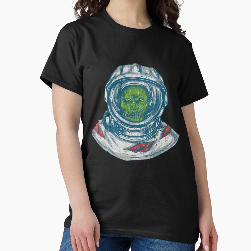 Scary Halloween Creepy Astronaut Zombie by UniQueensShop T-Shirts, Hoodie, Sweatshirt | BlankRebels.com (Image 2)