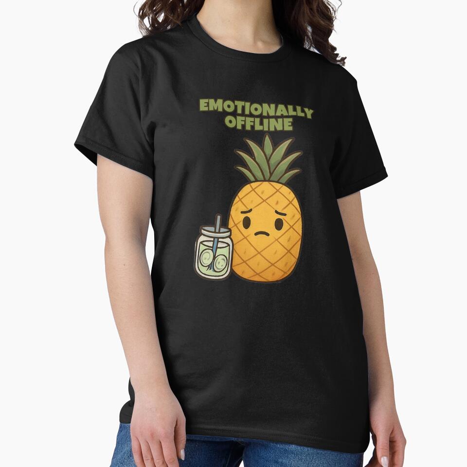 Emotionally Offline – Pineapple Moods by SQSHD-Pineapple T-Shirts, Hoodie, Sweatshirt | BlankRebels.com (Image 2)
