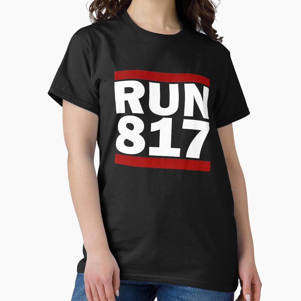 817 Design Run Texas Area Code Design Texas Running Gifts by drwigglebutts T-Shirts, Hoodie, Sweatshirt (Image 2)