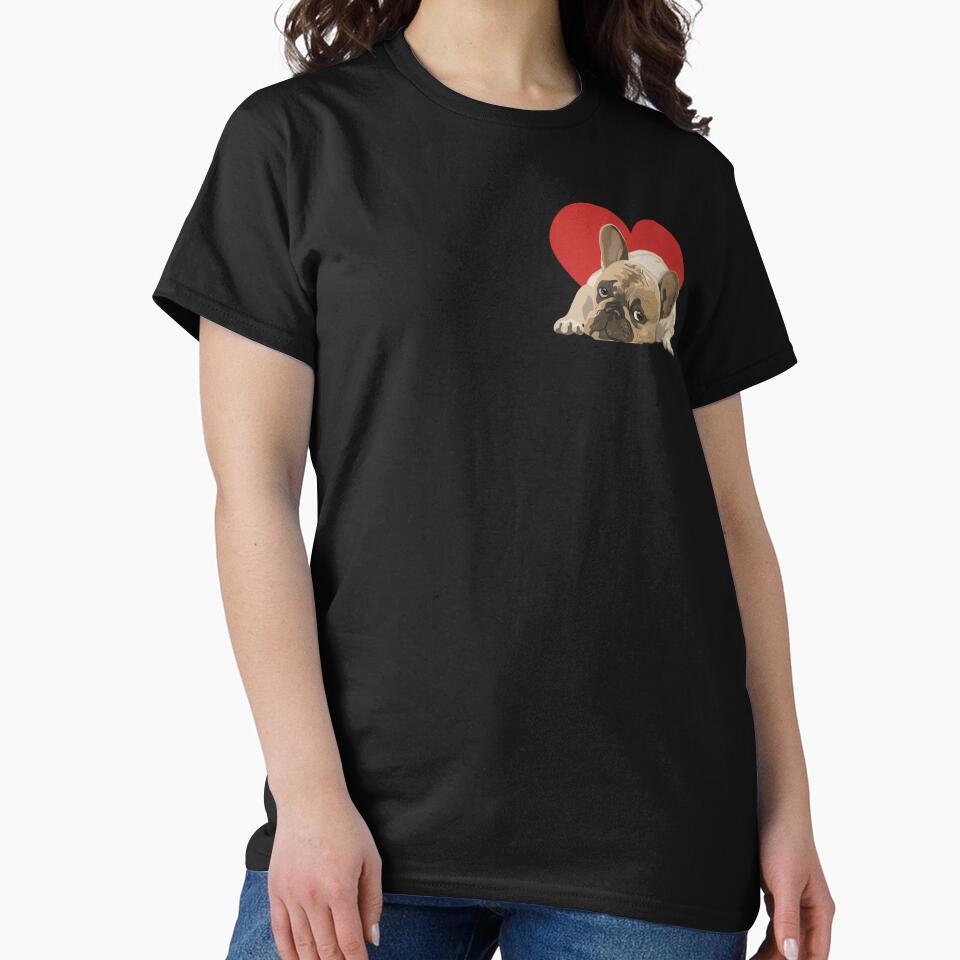 Sleepy French Bulldog Heart by Myloveforpets T-Shirts, Hoodie, Sweatshirt | BlankRebels.com (Image 2)
