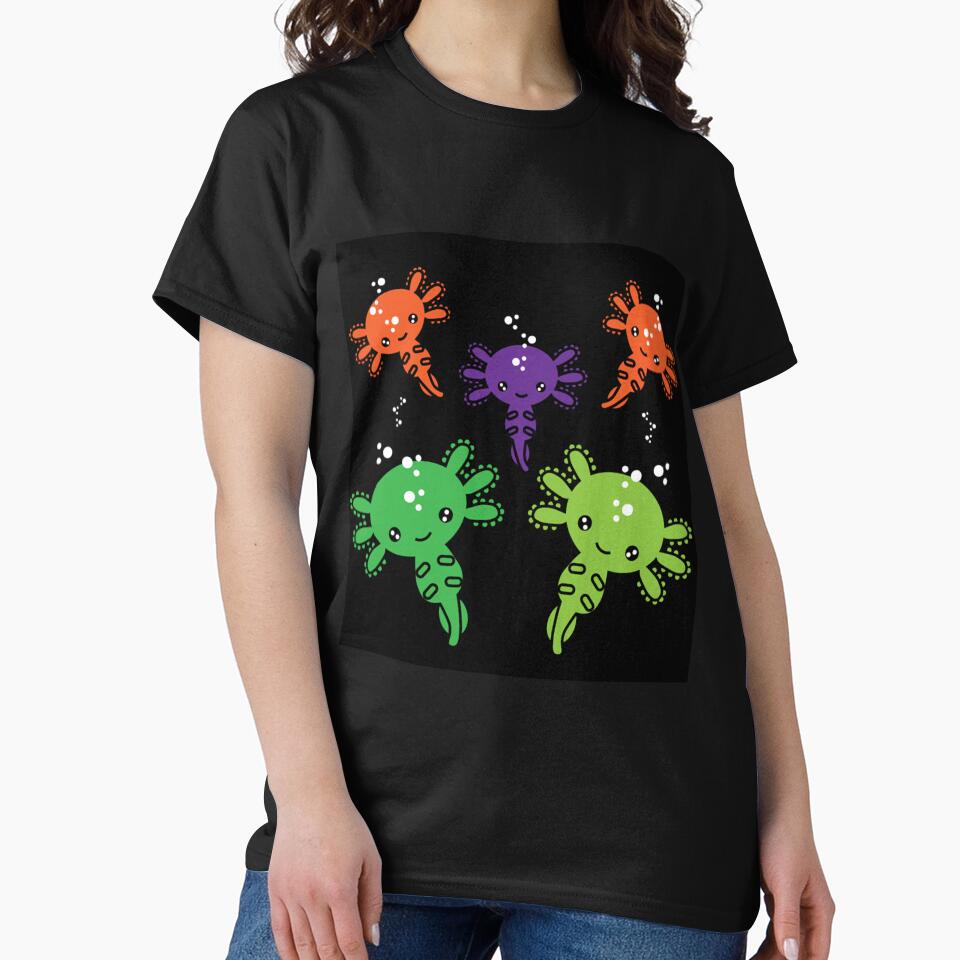Axototl Salamander - Aquarium shirts - Amphibians - Cute Kids Funny Pets (Image 2)