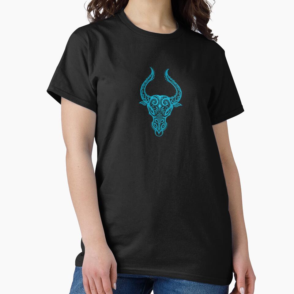 Blue Taurus Zodiac Sign in the Stars by JeffBartels T-Shirts, Hoodie, Sweatshirt | BlankRebels.com (Image 2)
