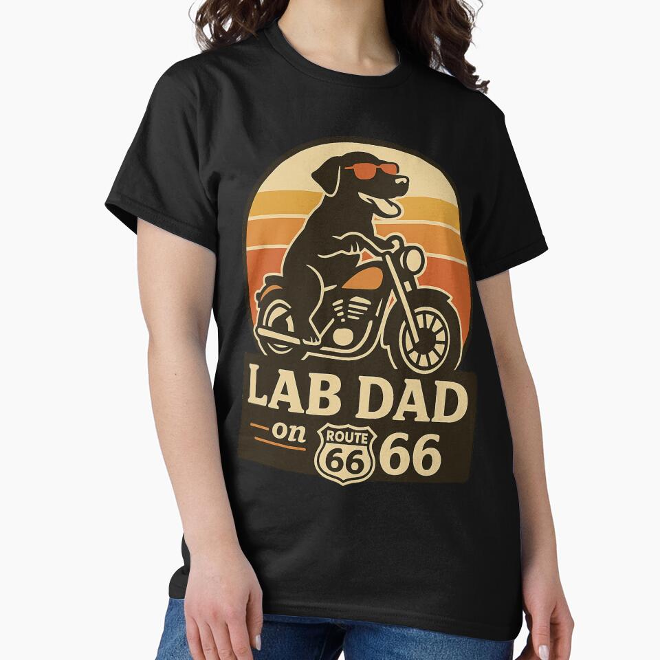 Golden Retriever Dad Shirt – Retro Sunglasses Vintage Dog Dad Gift by PawPrintCustom