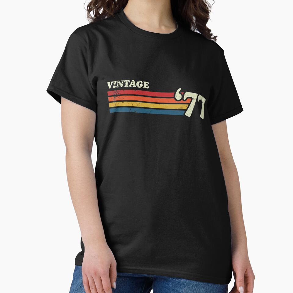 VINTAGE '77 RETRO STRIPES by Teeter-Totter T-Shirts, Hoodie, Sweatshirt | BlankRebels.com (Image 2)