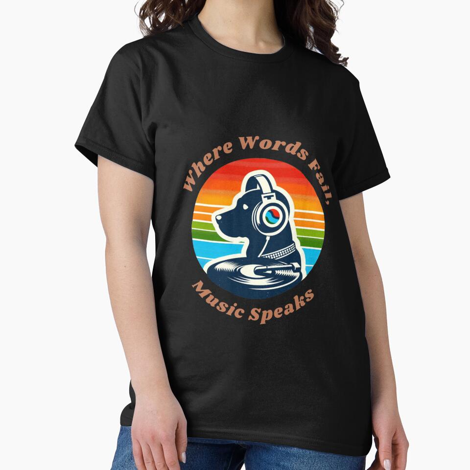 Where words fail, Music speaks by DShirtRepublic T-Shirts, Hoodie, Sweatshirt | BlankRebels.com (Image 2)