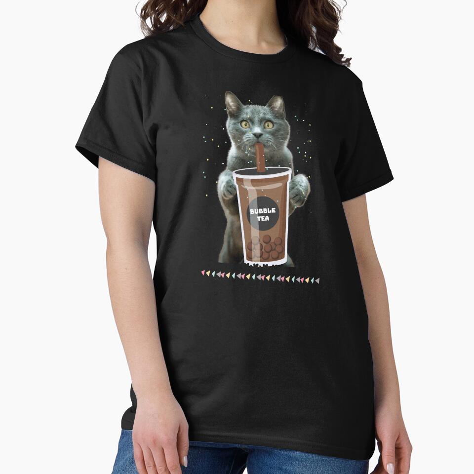 Cat Boba Tea Bubble Tea anime shirt by Cheeky Popp Hoodie, Sweatshirt | BlankRebels.com (Image 2)