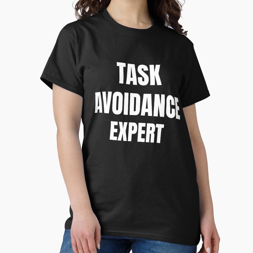Task Avoidance Expert – Funny Work Sarcasm T-Shirt by FINE.™ Hoodie, Sweatshirt | BlankRebels.com (Image 2)