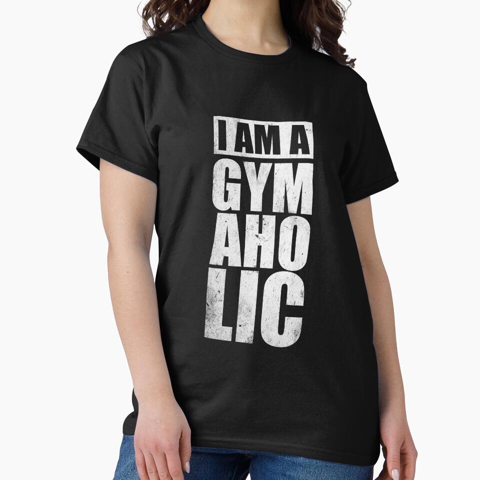 I Am A Gym Aholic. – Gym Motivational Quotes by Labno4 T-Shirts, Hoodie, Sweatshirt | BlankRebels.com (Image 2)