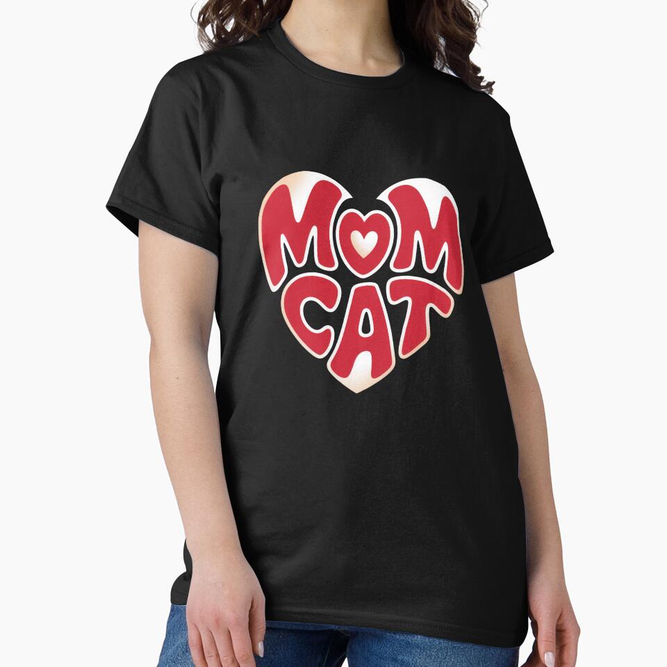 Mom Cat – Cute Cat Lover Design by TextMood T-Shirts, Hoodie, Sweatshirt | BlankRebels.com (Image 2)