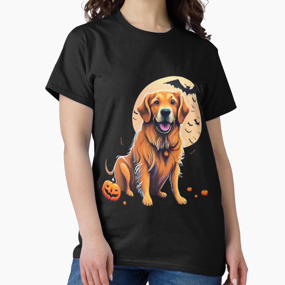 Golden Retriever Halloween by Print_Fuse T-Shirts, Hoodie, Sweatshirt | BlankRebels.com (Image 2)