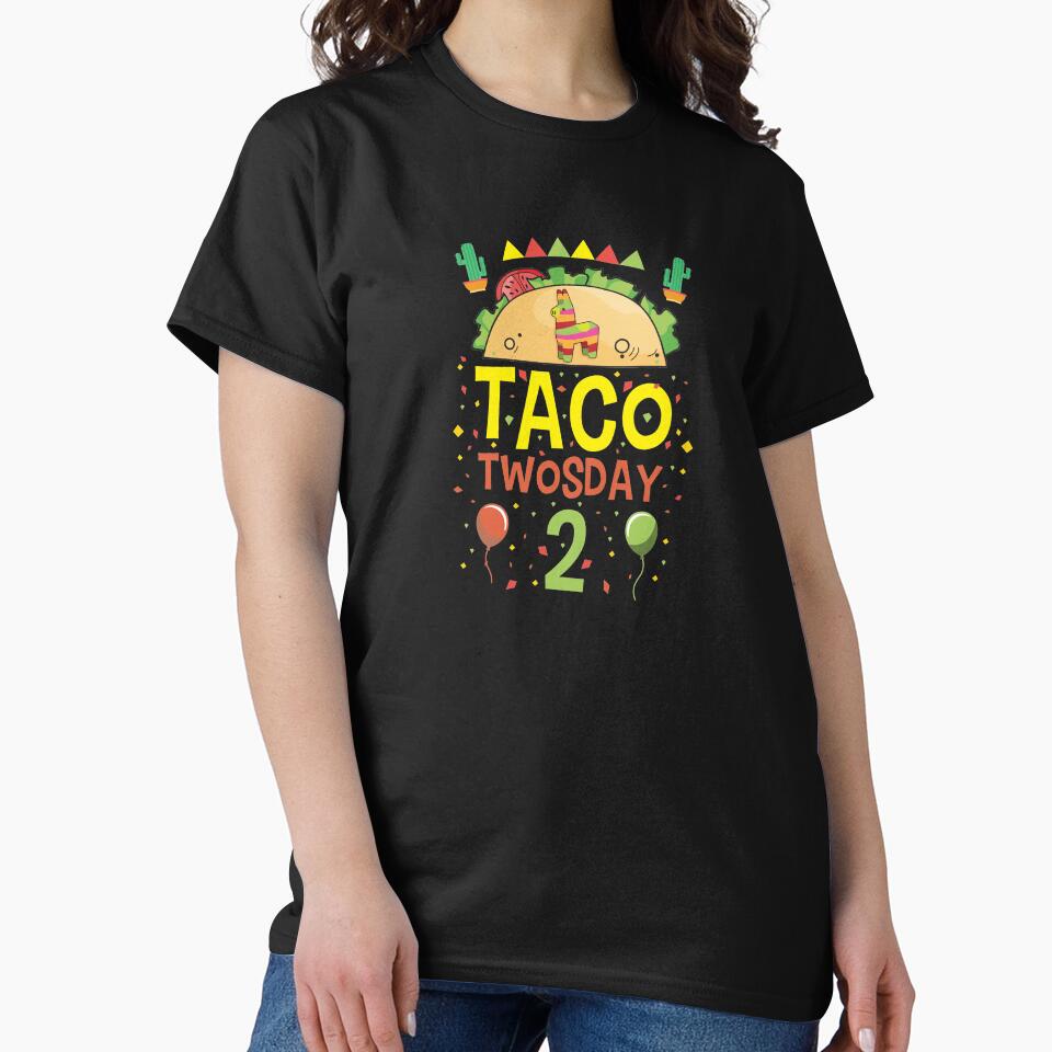 Tacos Taco Twosday 2 Birthday Gift by haselshirt T-Shirts, Hoodie, Sweatshirt | BlankRebels.com (Image 2)