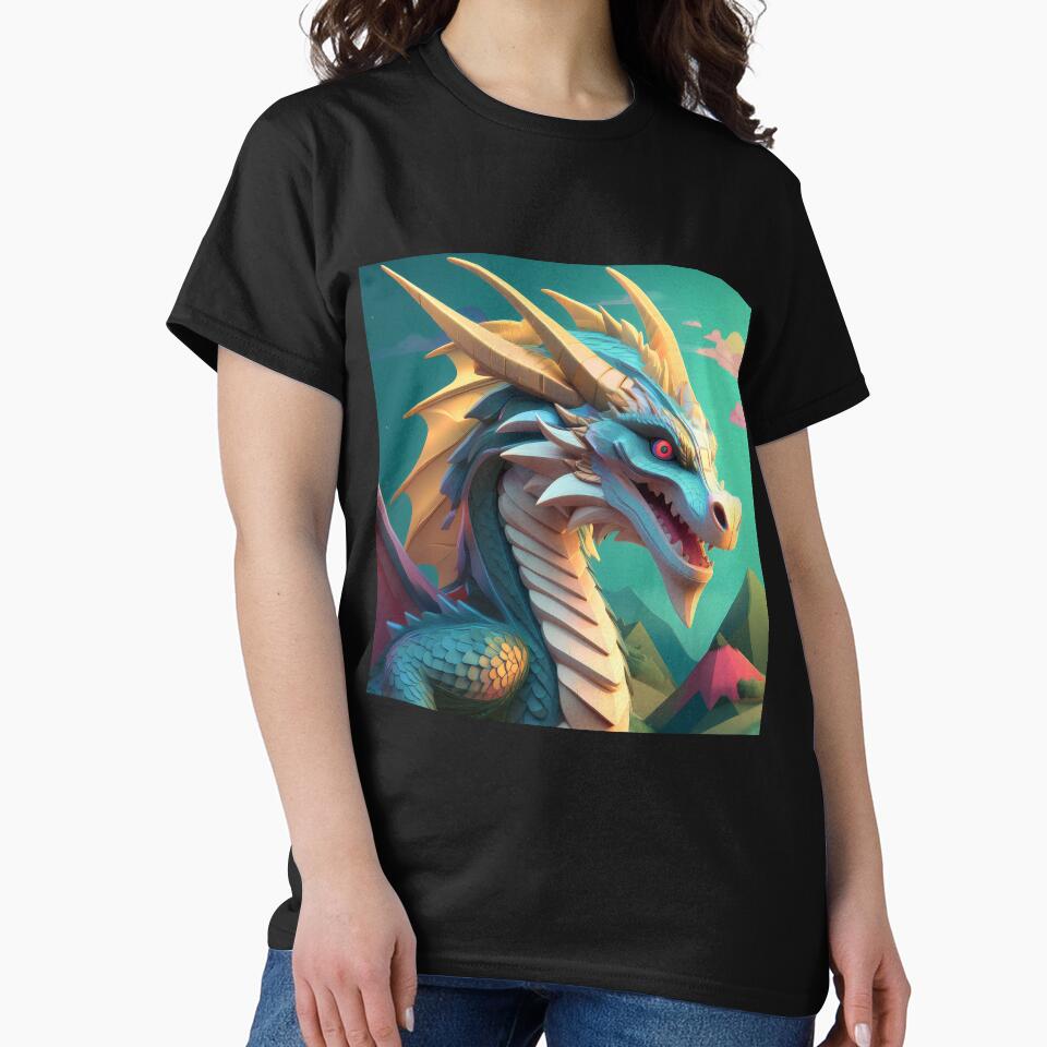 Green cartoon dragon by BAR DEC T-Shirts, Hoodie, Sweatshirt | BlankRebels.com (Image 2)