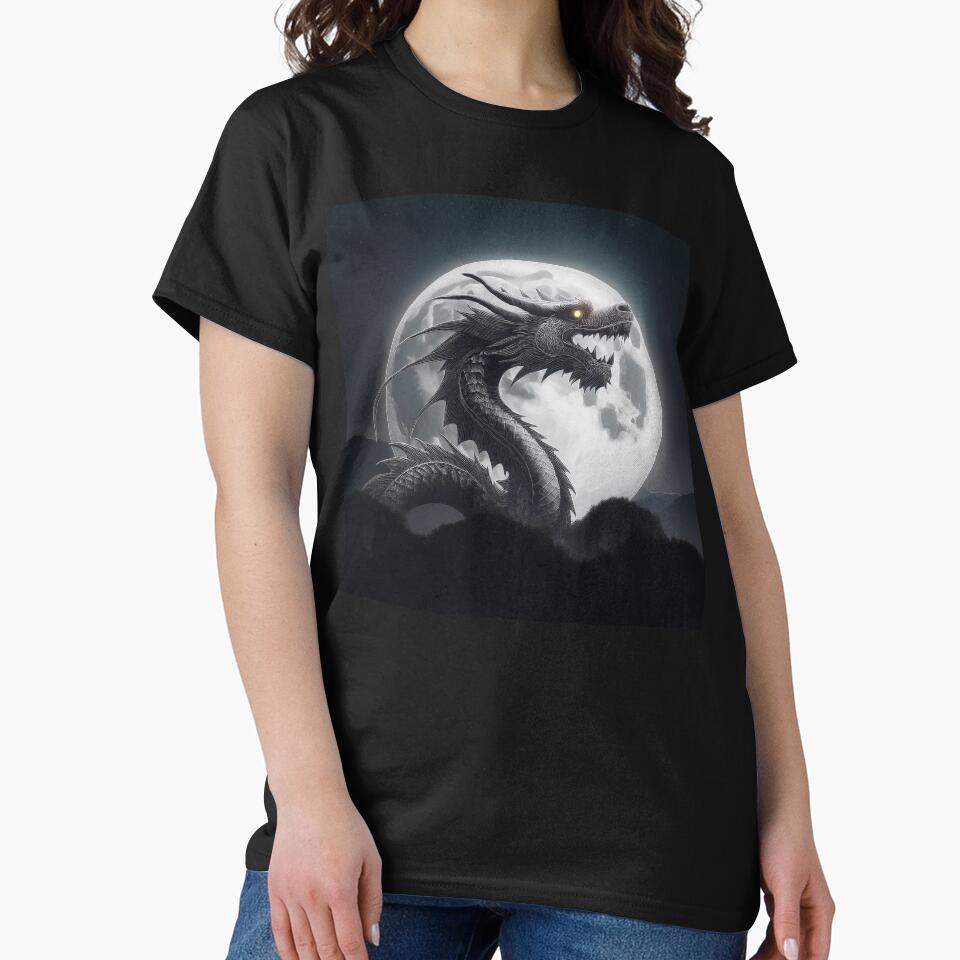 Black and white dragon. by BAR DEC T-Shirts, Hoodie, Sweatshirt | BlankRebels.com (Image 2)