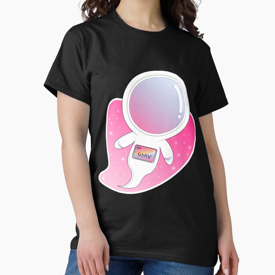 Cute Astronaut Design by pandakhaki T-Shirts, Hoodie, Sweatshirt | BlankRebels.com (Image 2)