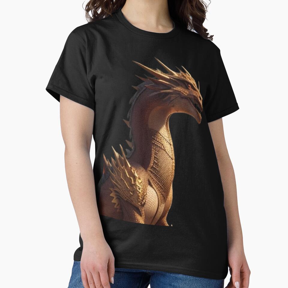Brass Dragon Black by LuizSilva1983 T-Shirts, Hoodie, Sweatshirt | BlankRebels.com (Image 2)