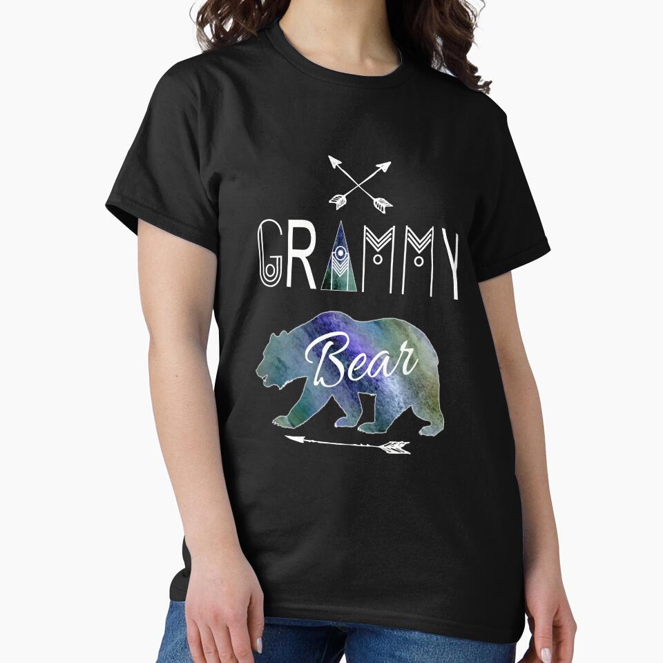 Grammy Bear Matching Family Rustic Tribal Blue Christmas Camping Gift by Sapphire Star T-Shirts, Hoodie, Sweatshirt (Image 2)