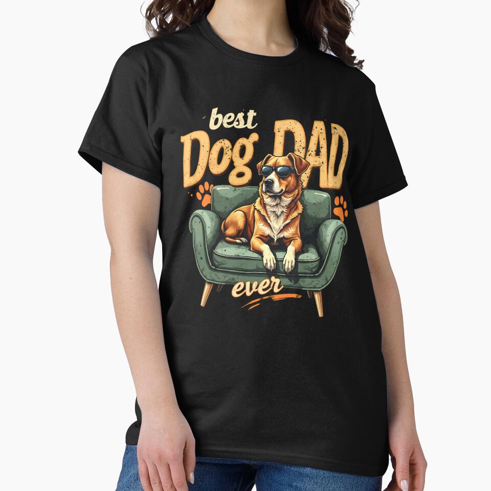Vintage Best Dog Dad Ever Dog Daddy by motivato T-Shirts, Hoodie, Sweatshirt | BlankRebels.com (Image 2)