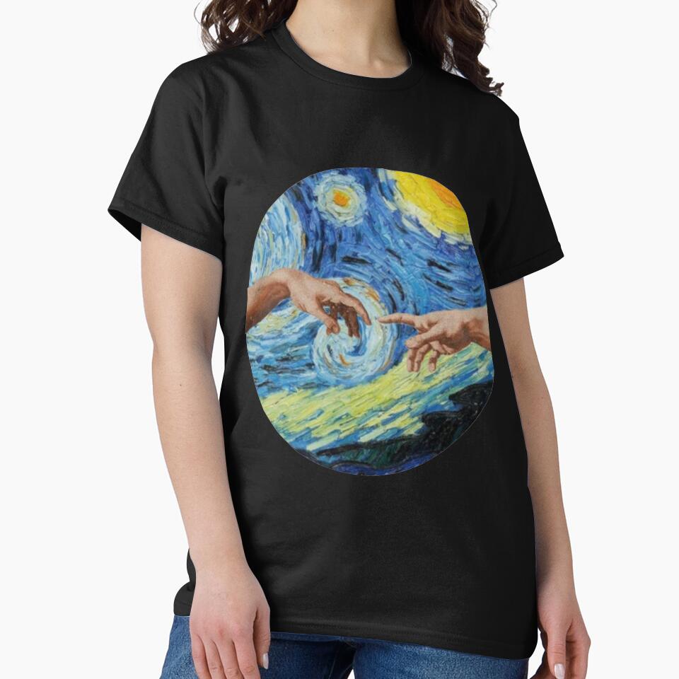 the touch of God in a Starry Night by ninacollages T-Shirts, Hoodie, Sweatshirt | BlankRebels.com (Image 2)