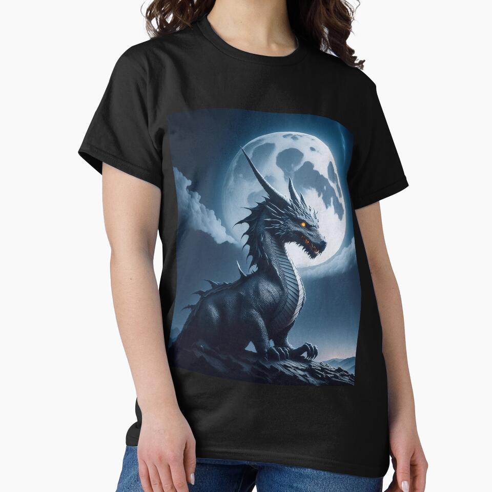 Blue dragon watching over by BAR DEC T-Shirts, Hoodie, Sweatshirt | BlankRebels.com (Image 2)