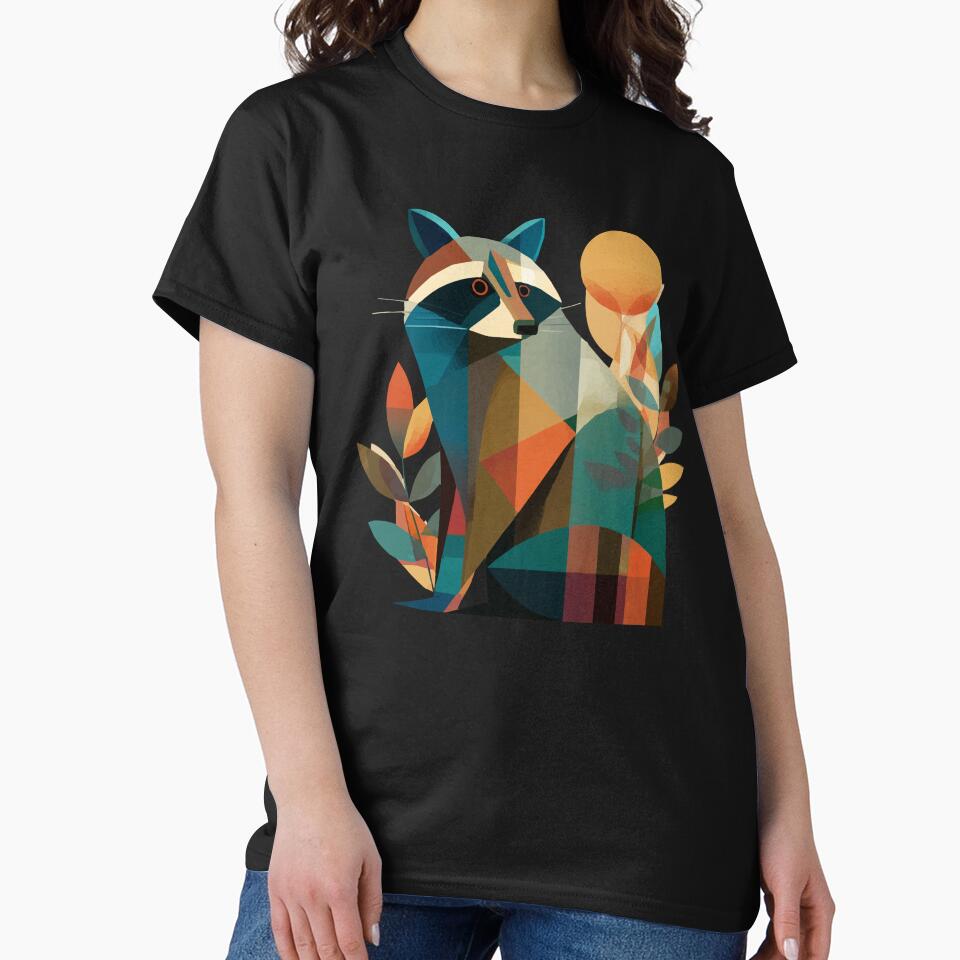 Colorful Abstract Raccoon by keytee T-Shirts, Hoodie, Sweatshirt | BlankRebels.com (Image 2)