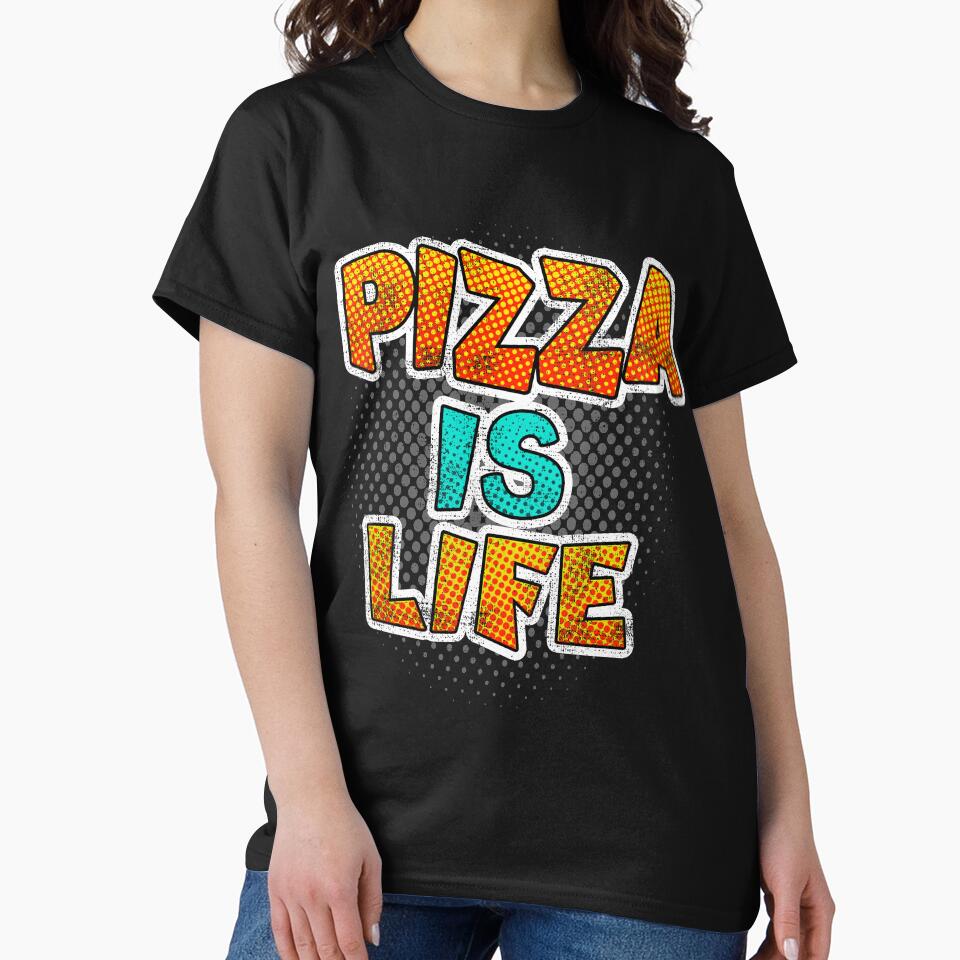 Funny Pizza Shirts Pizza Is Life For Pizza Lovers Pizza Party Clothing by Leopardman25 Hoodie, Sweatshirt (Image 2)