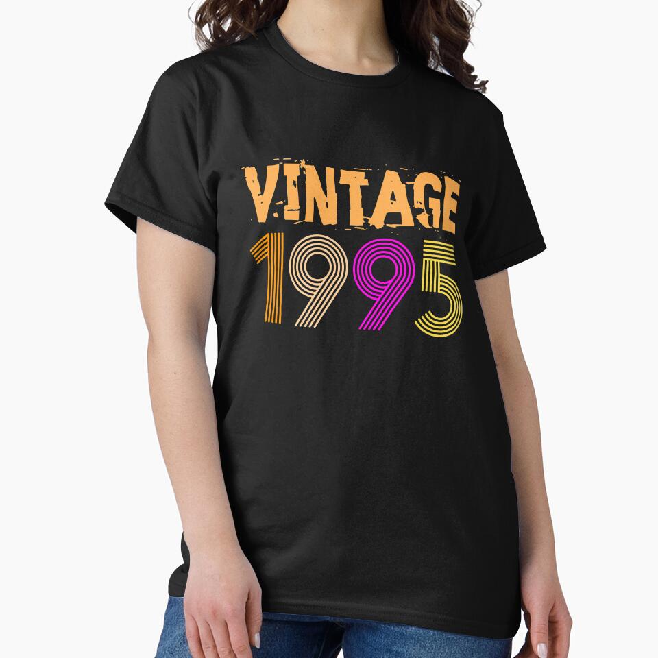Vintage Retro 1995 Birthday 23 yrs old Bday 23rd by HEJAshirts T-Shirts, Hoodie, Sweatshirt | BlankRebels.com (Image 2)