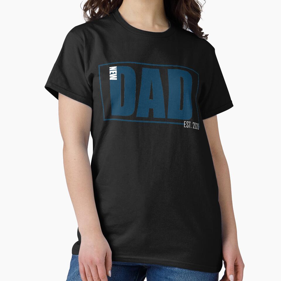 New Dad est. 2020 Father's Day Gift by Zynfy Designs T-Shirts, Hoodie, Sweatshirt | BlankRebels.com (Image 2)