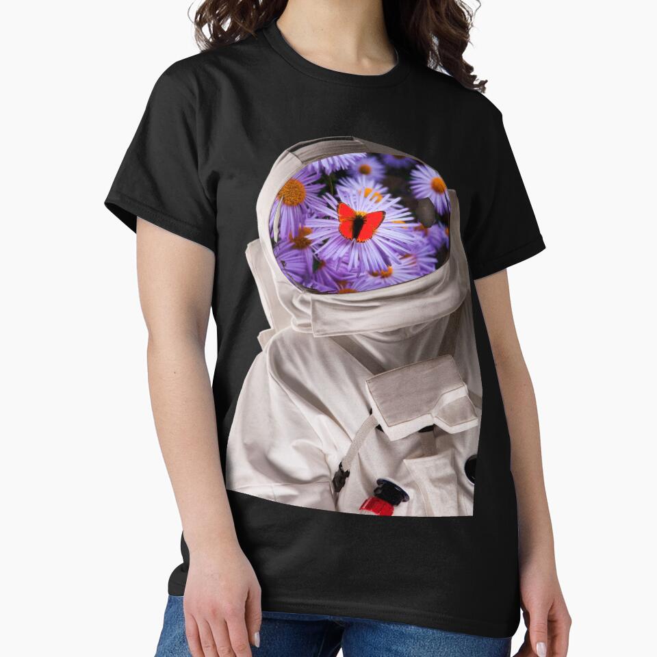 spaceman with flowers by erozzz T-Shirts, Hoodie, Sweatshirt | BlankRebels.com (Image 2)