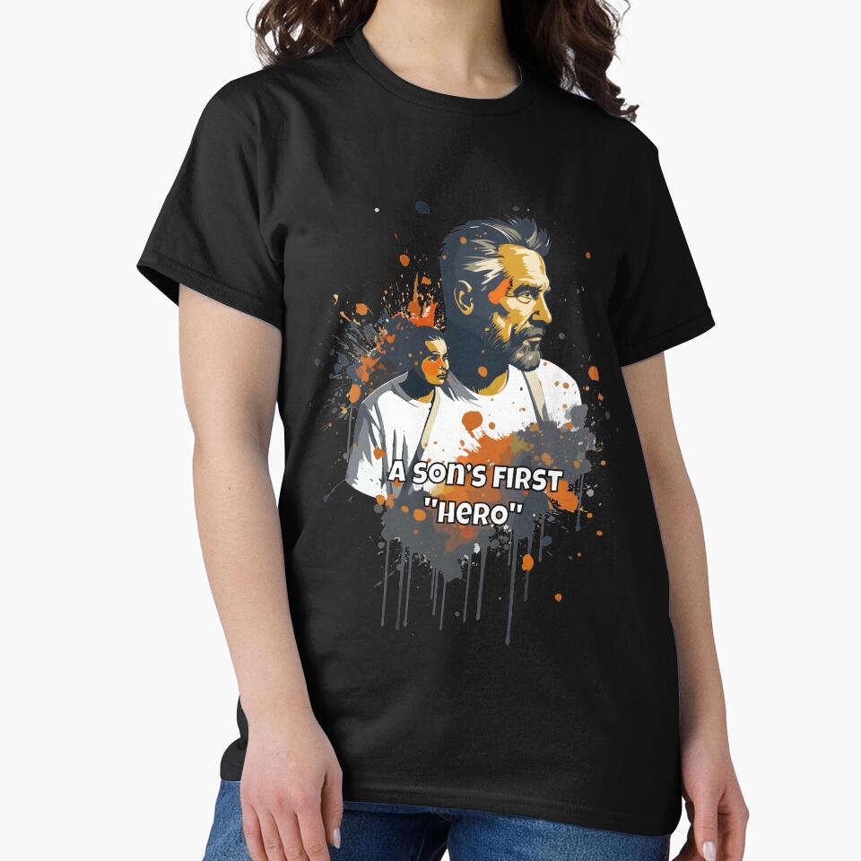 A Son's First Hero, Father's Day by R-RHAPSODY T-Shirts, Hoodie, Sweatshirt | BlankRebels.com (Image 2)