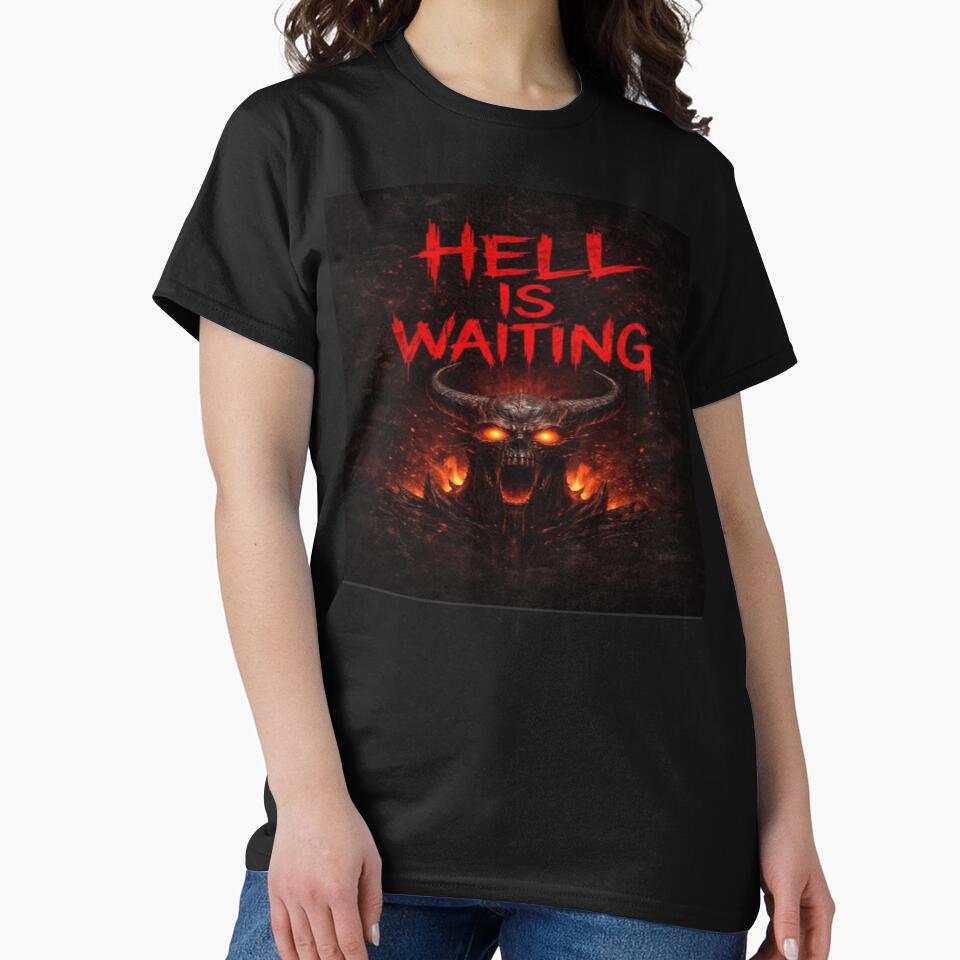 Hell Is Waiting Dark Illustration by DREADTYPE T-Shirts, Hoodie, Sweatshirt | BlankRebels.com (Image 2)