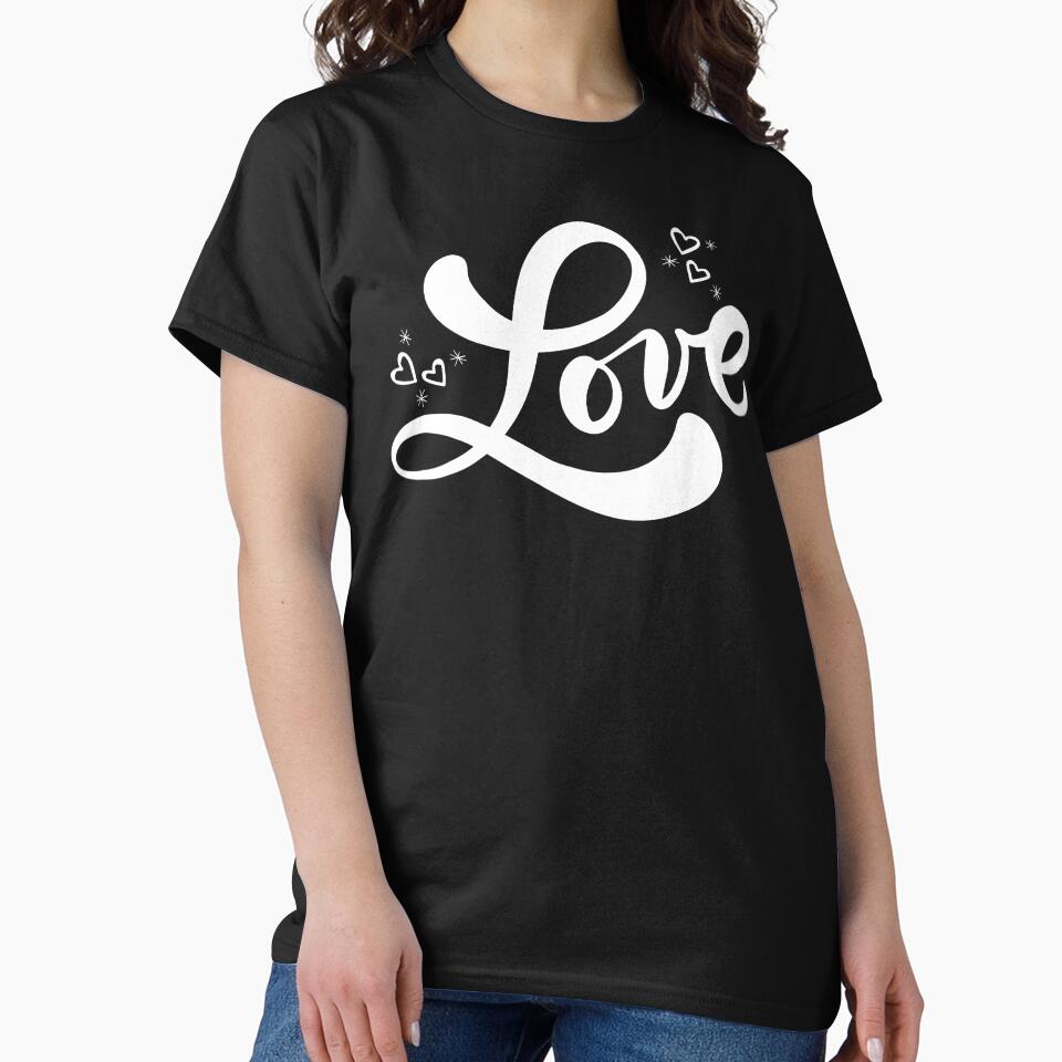 Love Script by Beezi Graphix T-Shirts, Hoodie, Sweatshirt | BlankRebels.com (Image 2)