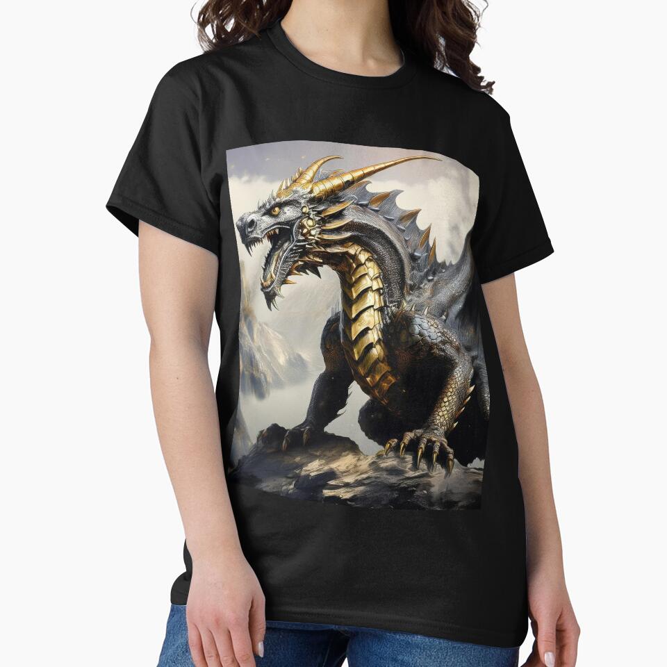 Black and gold dragon no3 by BAR DEC T-Shirts, Hoodie, Sweatshirt | BlankRebels.com (Image 2)