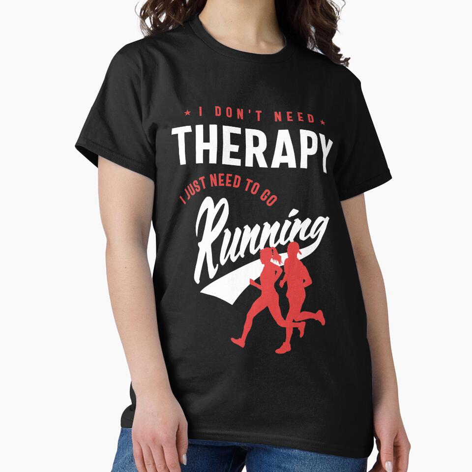 Running Therapy by cidolopez T-Shirts, Hoodie, Sweatshirt | BlankRebels.com (Image 2)