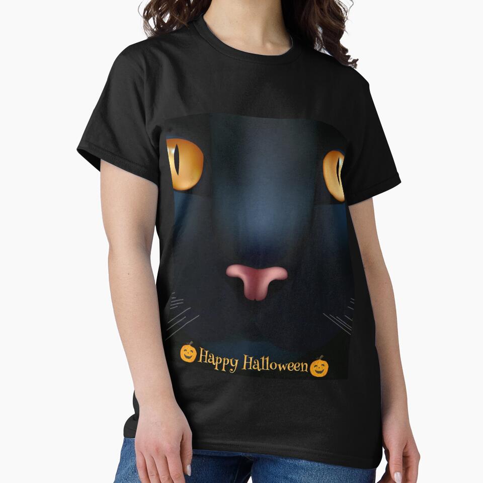 black cat halloween by wilyaneshop T-Shirts, Hoodie, Sweatshirt | BlankRebels.com (Image 2)